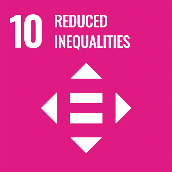 #10 reduced inequalities with icon in pink
